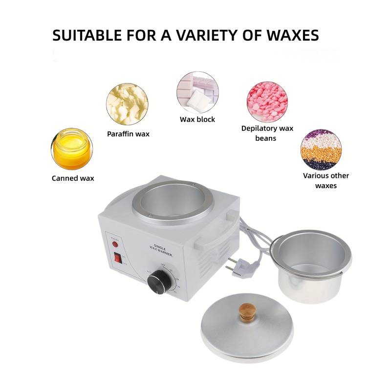 Single Pot Wax Warmer, Professional Electric Wax Heater Machine,  Multifunctional Small Wax Warmer With Cooling Ventilation Pipe & Work  Indicator, For